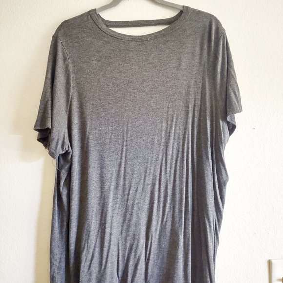 West Coast Love Grey Plus Size Top with design - Picture 5 of 5